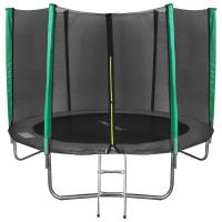 Батут ONLYTOP с лестницей, с сеткой