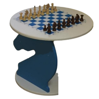Стол шахматный на колесах