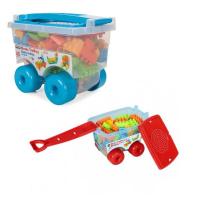 Конструктор "Умные блоки" в тележке (80 деталей)