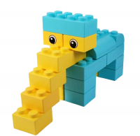 Мягкий конструктор "Великан", 14 деталей