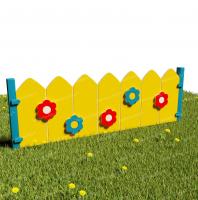 Забор из Экопластика "Цветочки-лепесточки" (Модель1)