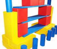 Напольный конструктор "Город", 46 деталей