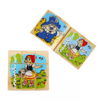 Кубики деревянные «Герои сказок», 9 элементов