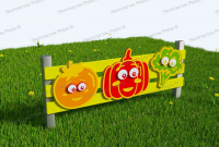 Забор из Экопластика "Огородный 4"