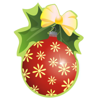 Наклейка "Шар елочный"