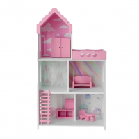 Кукольный дом  "Бисквит" с набором мебели 5 предметов