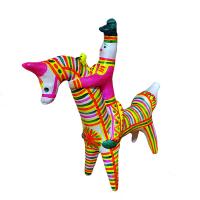 Филимоновская игрушка "Всадник на коне" (14-18 см)