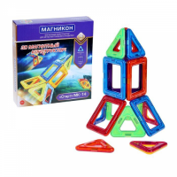 3D магнитный конструктор "Старт" МК-14 (Магникон), 14 деталей