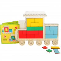 Мозаика головоломка "Веселый паровоз"