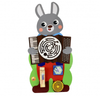 Дидактическая панель  Бизиборд ЗАЙЧИК