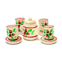 Чайный сервиз на 4 персоны расписной