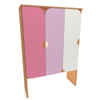 Шкаф детский "Бабочка", трехсекционный