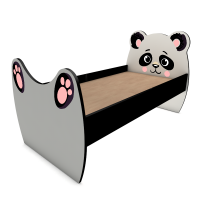 Кровать детская одноярусная "Панда" (1232х740х716 мм)