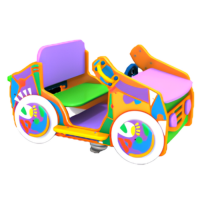 Качалка на пружине для детской площадки "Граффити машинка"