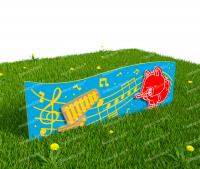 Забор из Экопластика "Музыкальные инструменты" (Модель3)