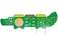 Тактильно-развивающая панель "Крокодильчик Дилли"