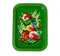 Поднос жостовский "Цветы", 38х28 см