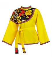 Косоворотка желтая с хохломой (элит)