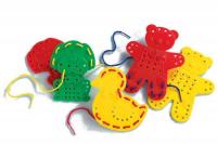 Шнуровки "Веселые животные". Набор