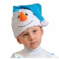 Шапочка - маска "Снеговичок"