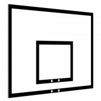 Щит баскетбольный тренировочный, фанера (120х90 см)