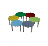 Стол-трансформер "Соты" (6 столов), d=1000 мм (ЛДСП)