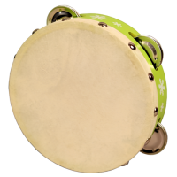 Тамбурин с 4 джинглами и мембраной (15 см)
