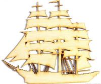 Фигурка для декупажа и декорирования "Парусник"