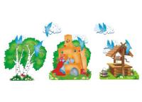 Композиция к сказке "Гуси-лебеди"