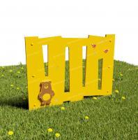 Забор из Экопластика "Медведь"