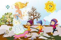 Баннер "Весна с детьми" 2*3 м