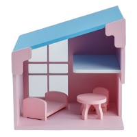 Дом "Евродом" Один модуль с мебелью