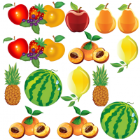 Наклейки декоративные "Фрукты"