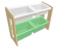 Система хранения № 4 с контейнерами