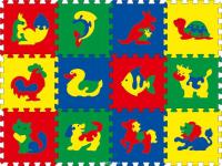 Коврик трансформер "Животные" 12 деталей