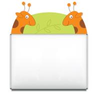 Декорация для магнитной доски "Жирафы"