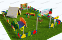 Туристическая площадка "Привал на полянке". Комплект: Лайт 3