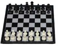 Шахматы-шашки магнитные пластиковые с доской (32 см)