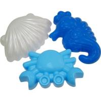 Формочки (краб №1+морской конек+ракушка №1)