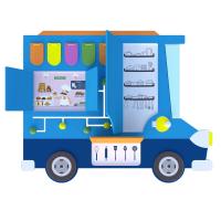 Бизиборд «Фургон со сладостями»