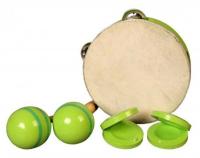 Музыкальный набор из 3 предметов (тамбурин, маракасы, кастаньеты)