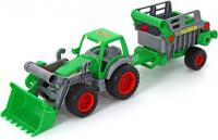 Трактор-погрузчик с полуприцепом "Фермер-техник" (в коробке)