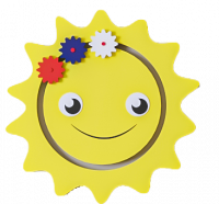 Элемент настенной панели "Солнце" универсальный