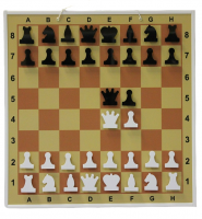 Мобильная магнитная демонстрационная шахматная доска 80 см + шахматные фигуры