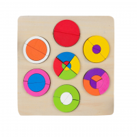 Головоломка "Дроби и целое. Круги"