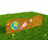 Забор из Экопластика "Космическое пространсто" (Модель5)