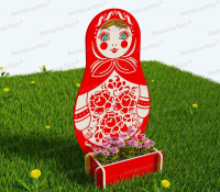 Цветник патриотический "Символ России – Матрёшка"